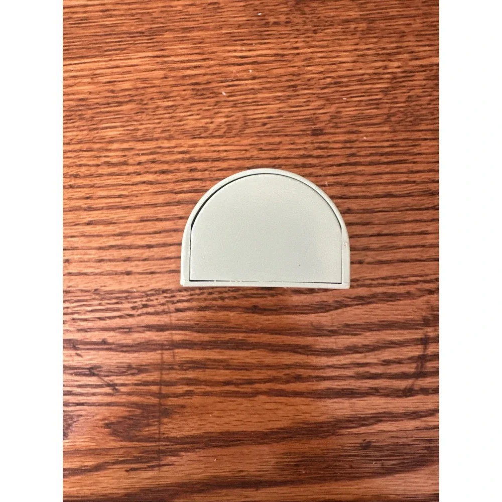 Clinique Vintage Travel Soap Dish Case Pale Green Plastic Two Piece Sliding Logo